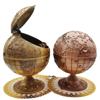 Antique Globe Ashtray